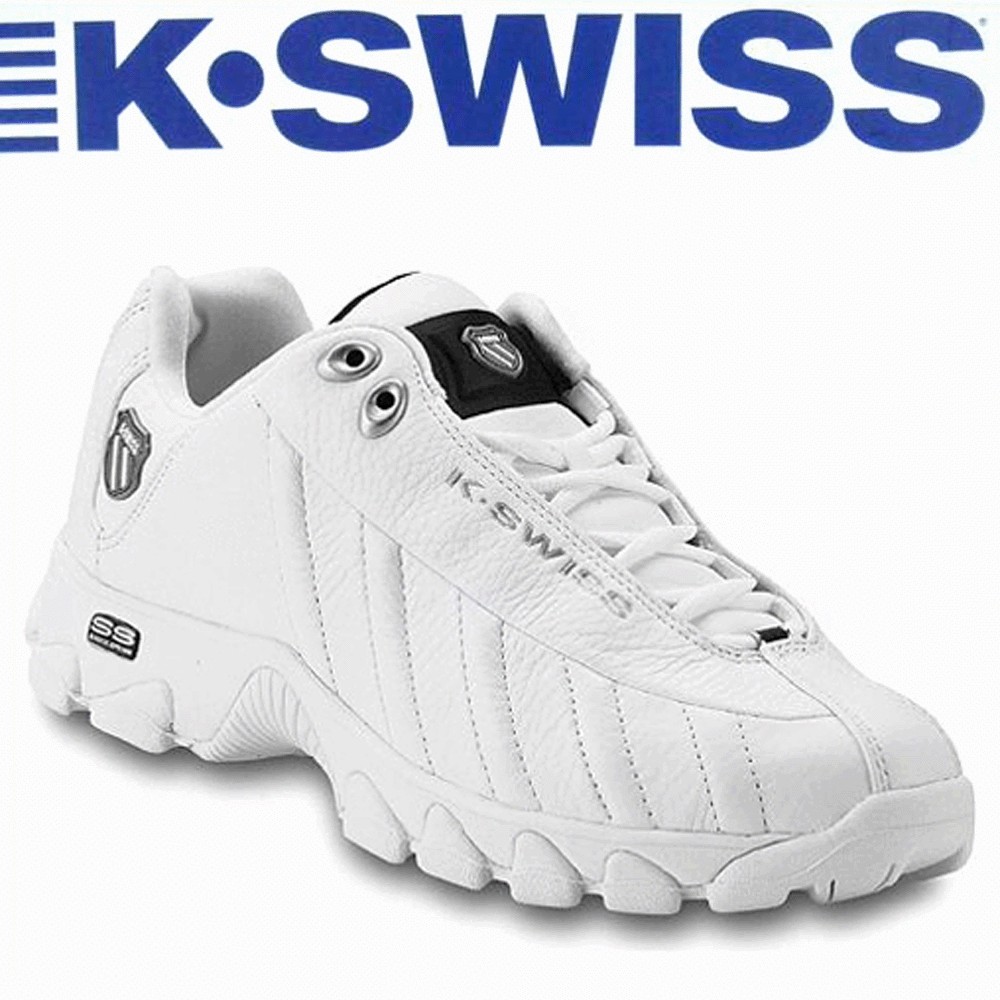 SWISS SHOES ST 329 White All SIZE MEN US 6.5~14  