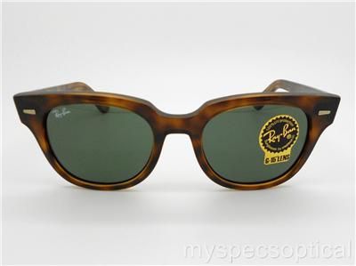 Ray Ban Meteor RB 4168 710 Shiny Havana G15 New 100% Authentic Made In 