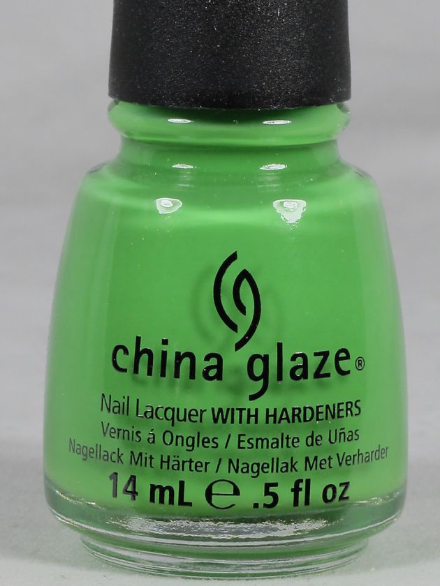 China Glaze Nail Polish GAGA FOR GREEN 1033 ElectroPop  