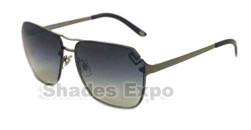 NEW VERSACE SUNGLASSES VE 2114 GREY 1276/8G VE2114 AUTH  