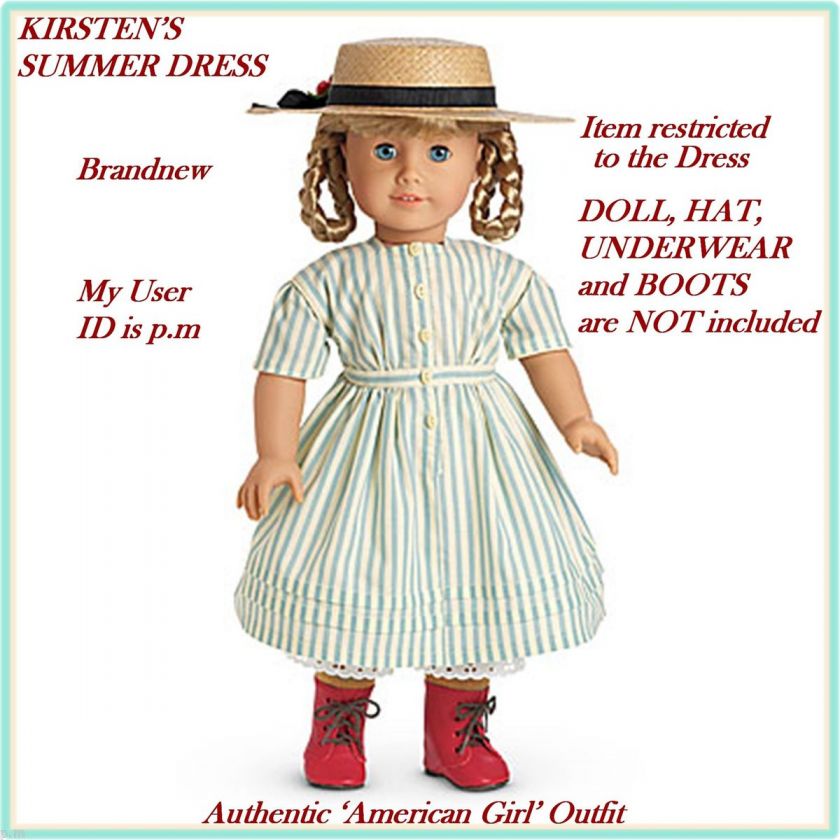 American Girl KIRSTENS SUMMER DRESS ~~ BRAND NEW in BOX  