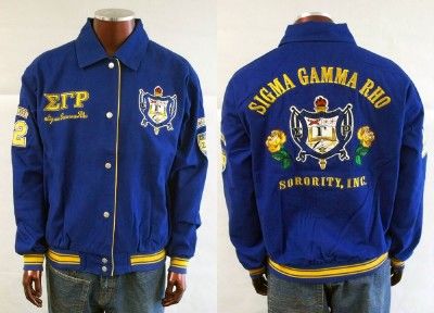 Sigma Gamma Rho Twill Long Sleeve Twill Jacket XS 3X  