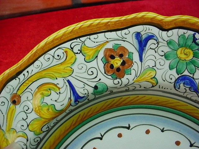 Deruta Italian RAFFAELLESCO Majolica SOUP BOWL Grazia  