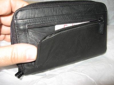 NIB Buxton Heiress Double ziparound attache wallet,Blk  