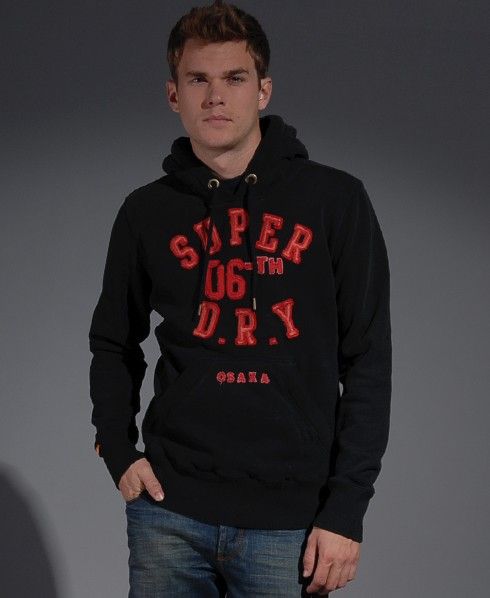 New Mens Superdry Osaka 06th Applique Hoodie AL MP534/1103  