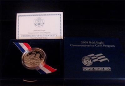 2008 BALD EAGLE $0.50 CLAD PROOF  