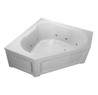 ProFlo PFW6060SKPLABS Biscuit 60 x 60 Corner 8 Jet Whirlpool Bath 