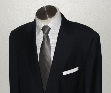 1200 Ermenegildo Zegna Navy 2 Button Sport Coat 46 L  