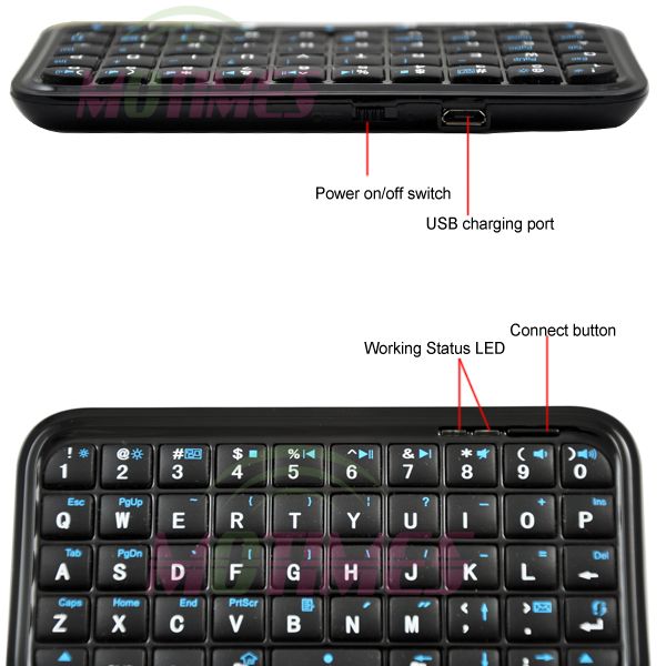 Mini Bluetooth Keyboard for iPhone PS3 Tablet PC MID  