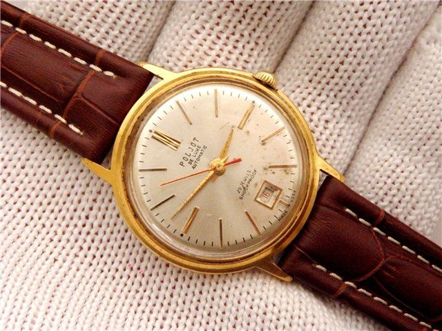 RAREST POLJOT DE LUXE UNUSUAL CALENDAR DATE ON 6 AUTOMATIC WATCH 