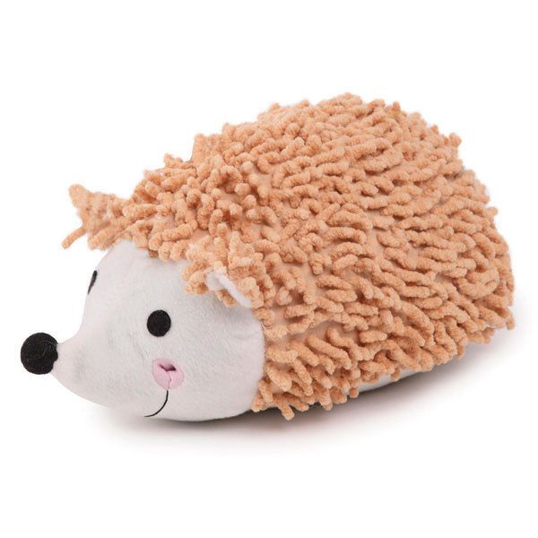 Zanies Reggie Hedgehog Plush Squeaker Fetch Dog Toy 721343858881 