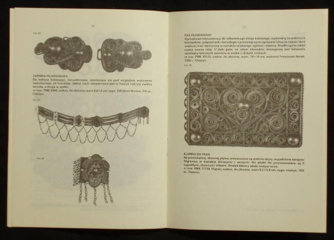 BOOK Poland Folk Jewelry CIESZYN silver ethnic costume antique Tesin 