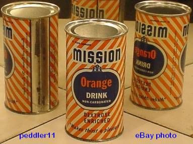   TOP ORANGE DRINK S/S SODA CANCO CAN LOS ANGELES CALIFORNIA #2  