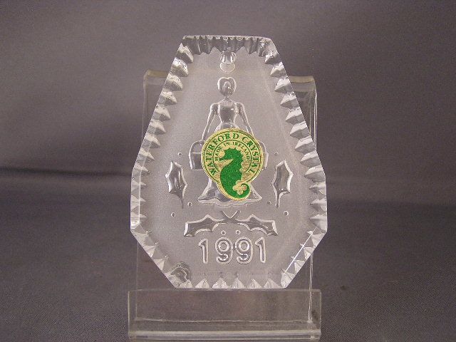 WATERFORD CRYSTAL 12 DAYS CHRISTMAS ORNAMENT 1991  