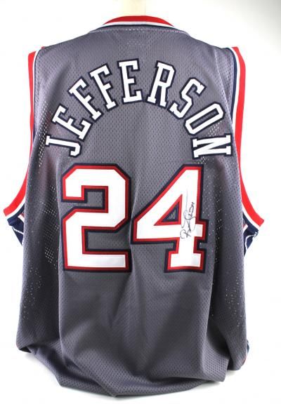   our richard jefferson autographed new jersey nets jersey jefferson