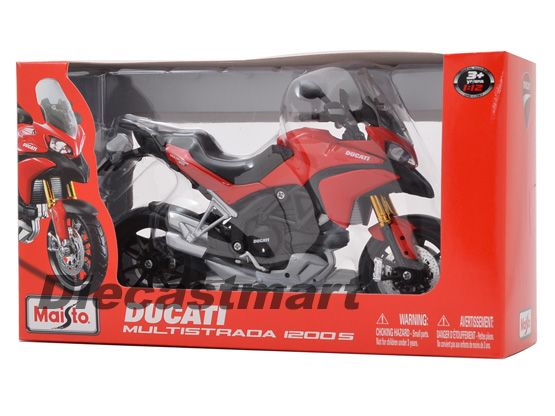 MAISTO 112 2011 DUCATI MULTISTRADA 1200S DIECAST RED  