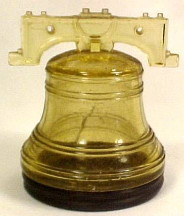 Thanks for bidding on this nice vintage Liberty Bell candy container 