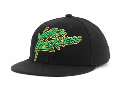 Young and Reckless Sketchyness Black Flex Fit Flat Bill Ball Hat Cap 