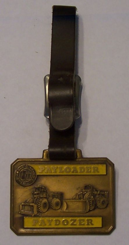 1960s International Harvester Brass Paydozer Badge  