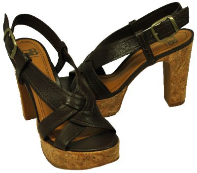   Shoes Orange, Brown or Yellow Sea Side Platform Heels Sandals  