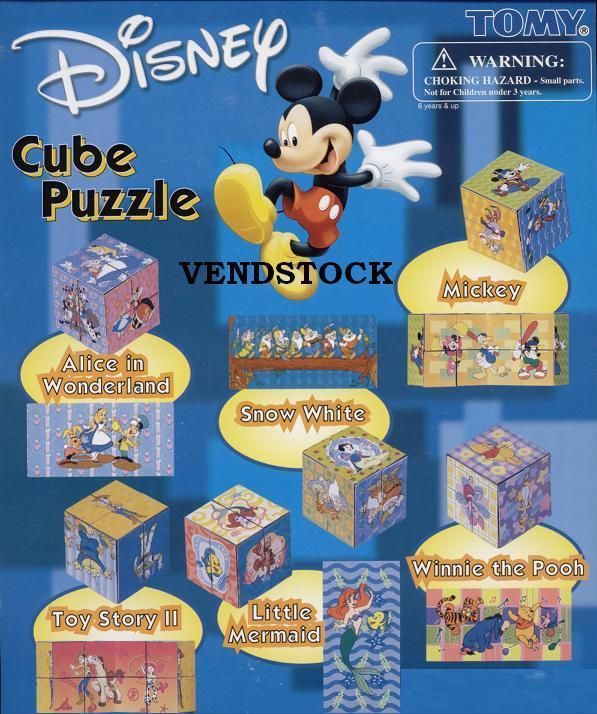 DISNEY MINI CUBE PUZZLE CAKE TOPPER 9 PICTURES MICKEY  