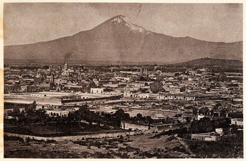 1895 Heliogravure Popocatepetl Mountain Puebla Mexico Volcano Glacier 