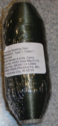 SPOOLS Nomex Braiding yarn thread 200 Denier  