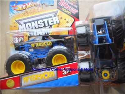 2012 Hot Wheels Monster Jam AFTERSHOCK AFTER SHOCK New Paint truck 1 