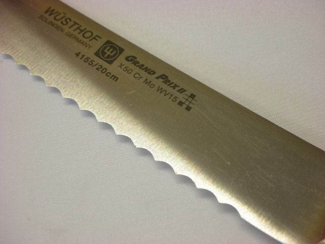 Wusthof Grand Prix II 8 Serrated Bread Baguette Knife 4155 #D32 