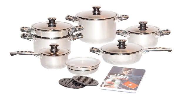 Millerhaus 17 PC 7 ply T304 Stainless Steel Cookware  