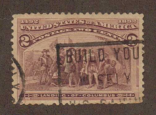 US 231 * (1893) 2c   Grade XF5 9 0  