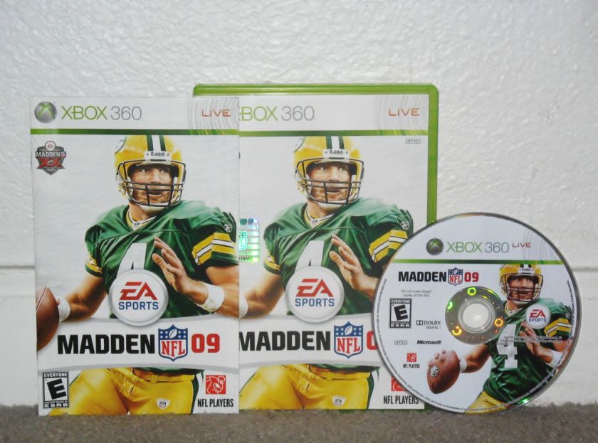 Madden NFL 09 CIB (Xbox 360, 2008) 014633156003  