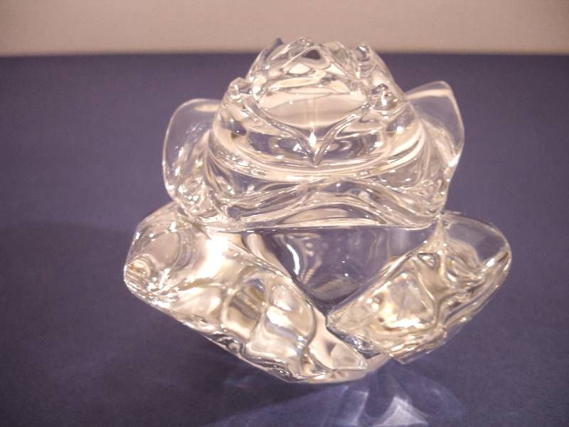 Waterford Rose Covered Crystal Keepsake Box Made in Ireland NIB  