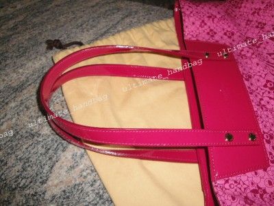 AUTH LOUIS VUITTON FUSCHIA PATENT CRUISE TOTE EXCELLENT  