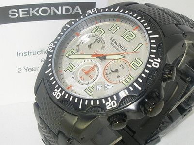   Metal Chrono Silver Dial Sekonda Watch 100m W/Proof 3305 £130  