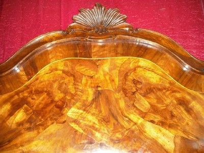 ANTIQUE TUSCAN ITALIAN FRUIT WOOD BED 11IT073D  