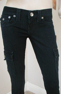 NWT True Religion WMS Krista skinny cargo legging jeans  