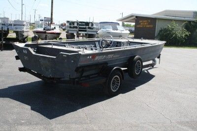 1998 Landau WeldTek 2069MV 20 Wide Jon River Fishing Aluminum Boat 