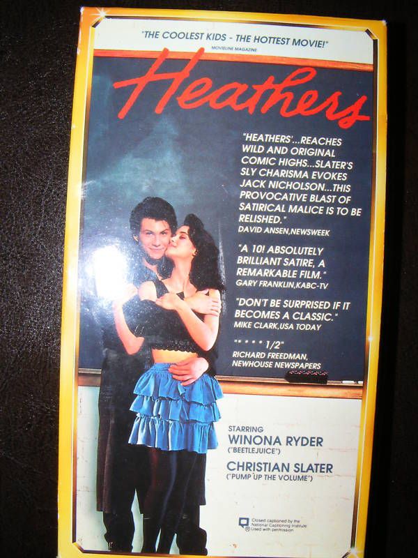 Heathers (VHS) WINONA RYDER CHRISTIAN SLATER  