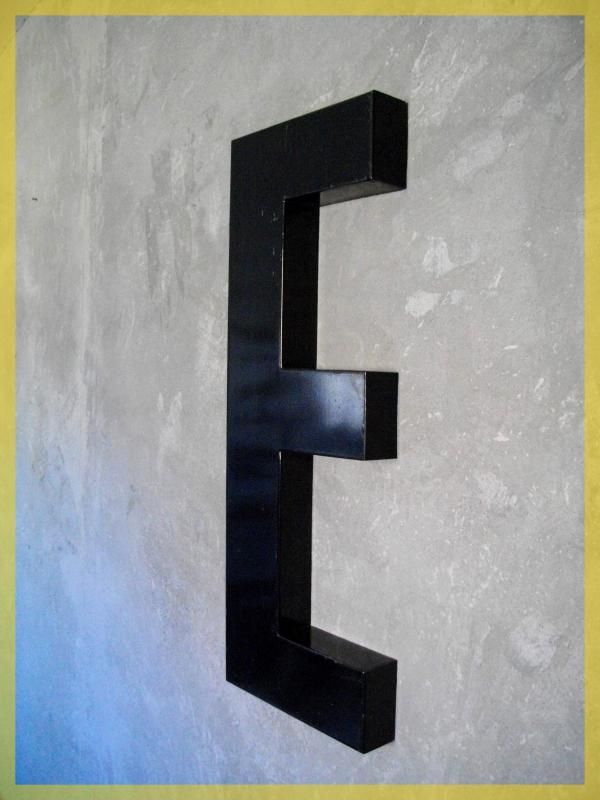 FRENCH Industrial Antique Shop METAL LETTER 24   