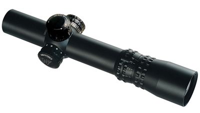 NightForce NXS 1 4x24 Mildot Reticle Zero Stop Turret  