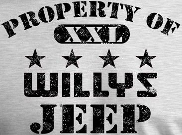 Willys Jeep Property T Shirt  