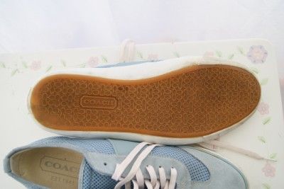 COACH BETTE LIGHT BLUE SNEAKER SHOES SIZE 9.5B  