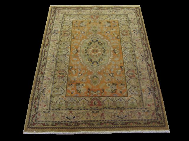 c1960s AUTHENTIC 100% WOOL FINE ANTIQUE PERSIAN TABRIZ TABATABAIE RUG 