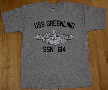 US Navy USS Greenling SSN 614 Submarine T Shirt  