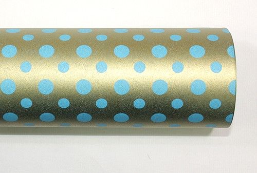 Gold Blue BULK Gift Ream Roll Wrapping Paper 65ft 20M  