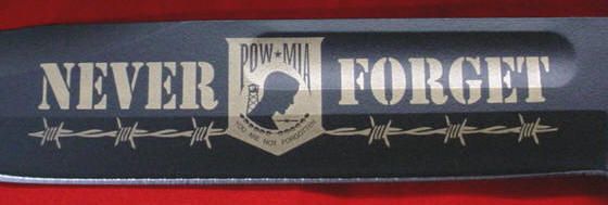 KA BAR Knife ARMY NEVER FORGET POW MIA 9147 NEW  