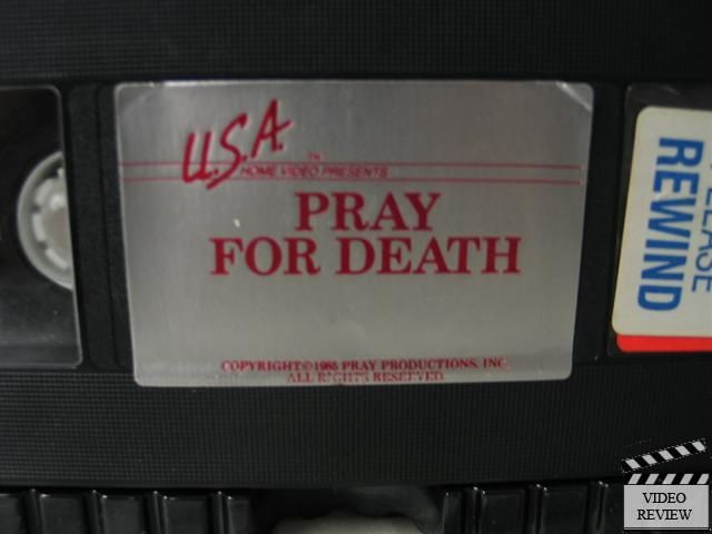 Pray For Death VHS Sho Kosugi, James Booth  