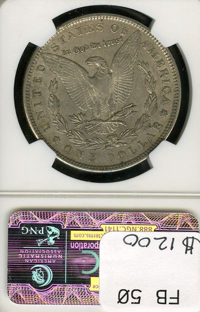 1901 NGC AU 55 MORGAN SILVER DOLLAR S$1 FB50  