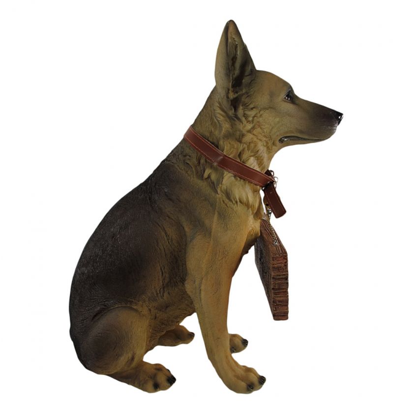 German Shepherd Dog Welcome / Go Away Statue  